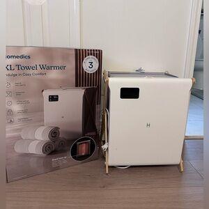 Homedics Cream XL Towel Warmer